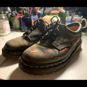 custom oxford vintage olive doc martens